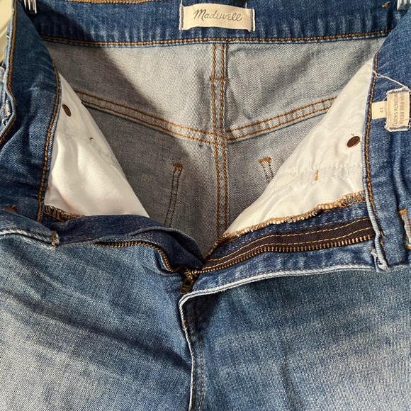 [Madewell] High Waist Mid Length Denim Shorts - Picture 6 of 12